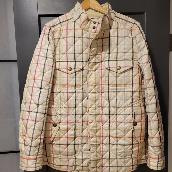 Vintage Y2K Coach Plaid Quilted Jacket lake new, selling for $120. Size L - Picture 8 of 8
